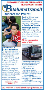 Petaluma Transit Back to School Special